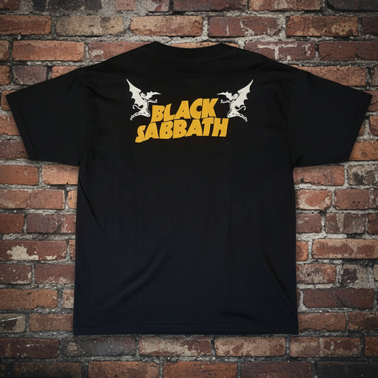 Black Sabbath logo on a black background