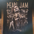 Black t-shirt with Pearl Jam graphic design